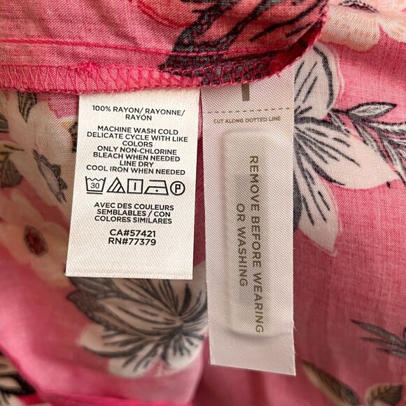 LOFT Zinnia Pink Floral Halter Maxi Dress XS NWT - Picture 8 of 8